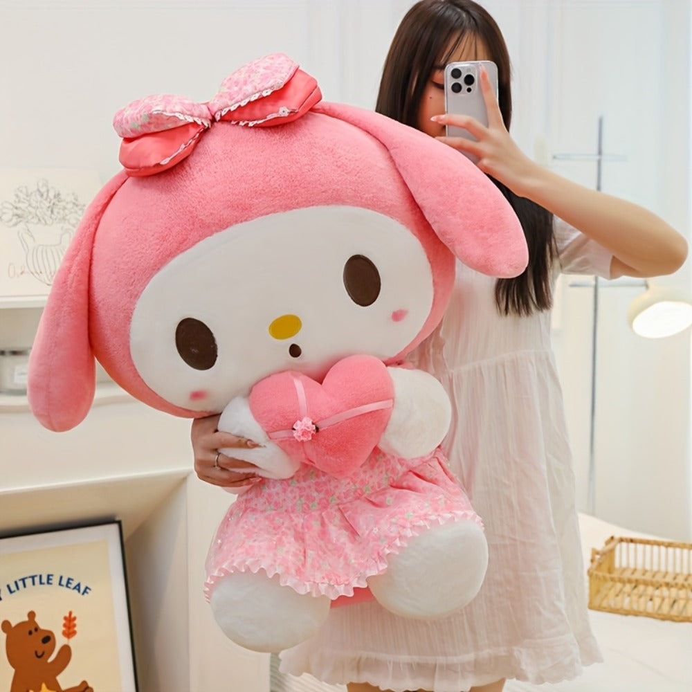 Kawaii Sanrio Plush Toy 12 Inch, Hello Kitty Kuromi My Melody Stuffed Animal Doll for Girls Kids Teens
