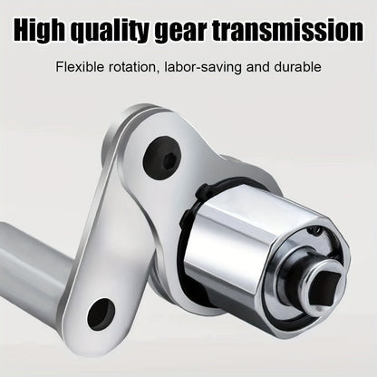 Torque Multiplier Wrench Set 1:16 400NM Lug Nut Remover, 1/2 Drive Labor-Saving Tire Changing Kit with 17mm 19mm 21mm Sockets