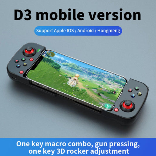 Expandable Mobile Game Controller D3 Joystick with M2 Aim-Assist, Plug & Play for Android iOS HarmonyOS
