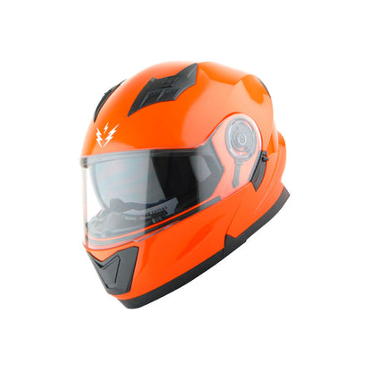Motorcycle Helmet Modular Flip-Up Design with Dual Visors, Optional Three-Mode LED Tail Light and S-XL Sizes