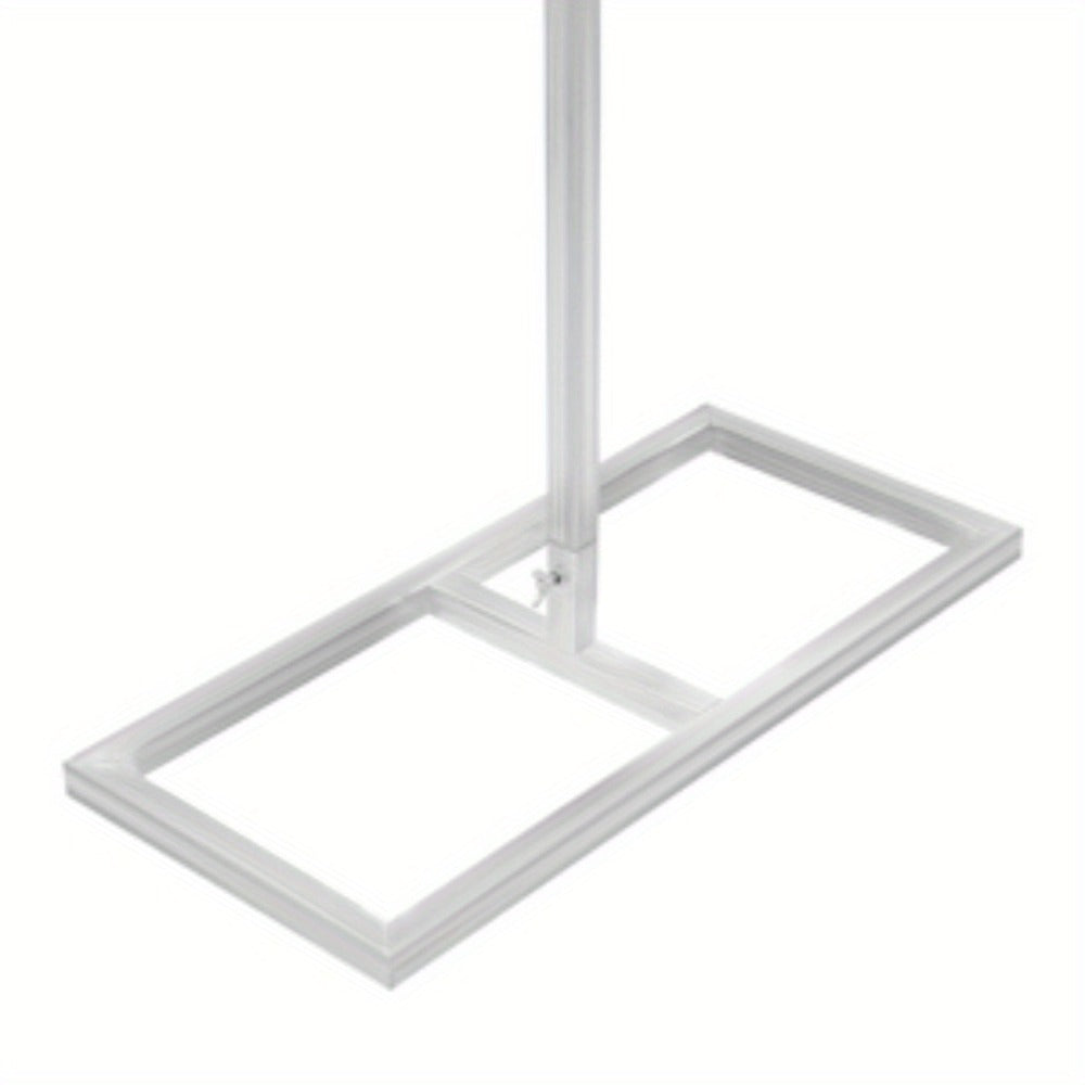 Backdrop Stand 20 x 10-Foot Stainless Pipe-and-Drape Frame with Three Square Bases and 15-Pole Kit