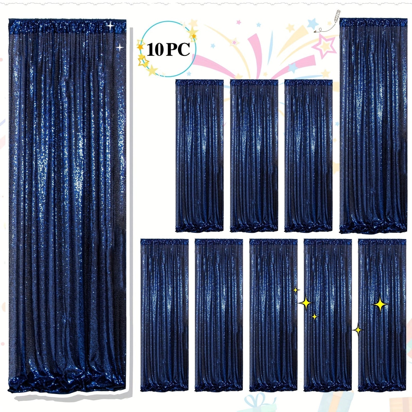 Sequin Backdrop Curtains 2FTx8FT Glitter Photography Background Panels for Party Wedding Birthday for an Everyday Personal Care Routine