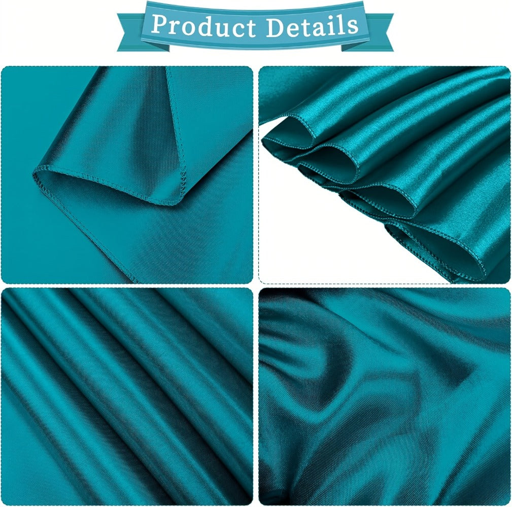100pcs Satin Chair Sashes Bows for Wedding Banquet Party Event Decoration, 13 Colors, 18×275cm