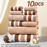 Brown 10-piece Set B (send Bath Ball)