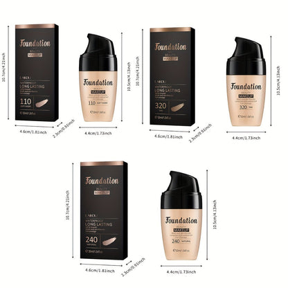 30ml Pump Liquid Foundation Multipack with Soft Ivory, Natural or Tan 3- and 5-Bottle Options