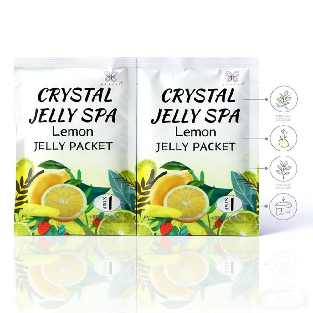 Foot Soak for Dry Cracked Feet Jelly Spa Bubble Bath Salt – Moisturizing Exfoliating Foot Care Treatment, Honey Lavender Lemon & Rose