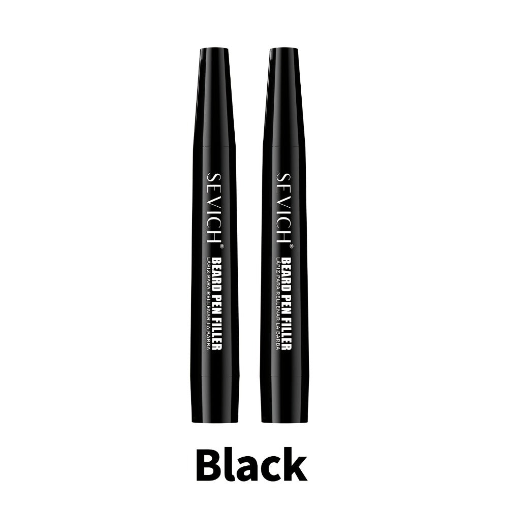 Beard Filler Pencil with Brush, Waterproof Beard Pencil for Fuller Thicker Beard, Fills Sparse Patchy Beard & Mustache