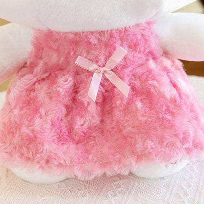 Plush Toy Hello Kitty or My Melody Rose-Pink 14-Inch Character Doll for Kawaii Display and Gifting