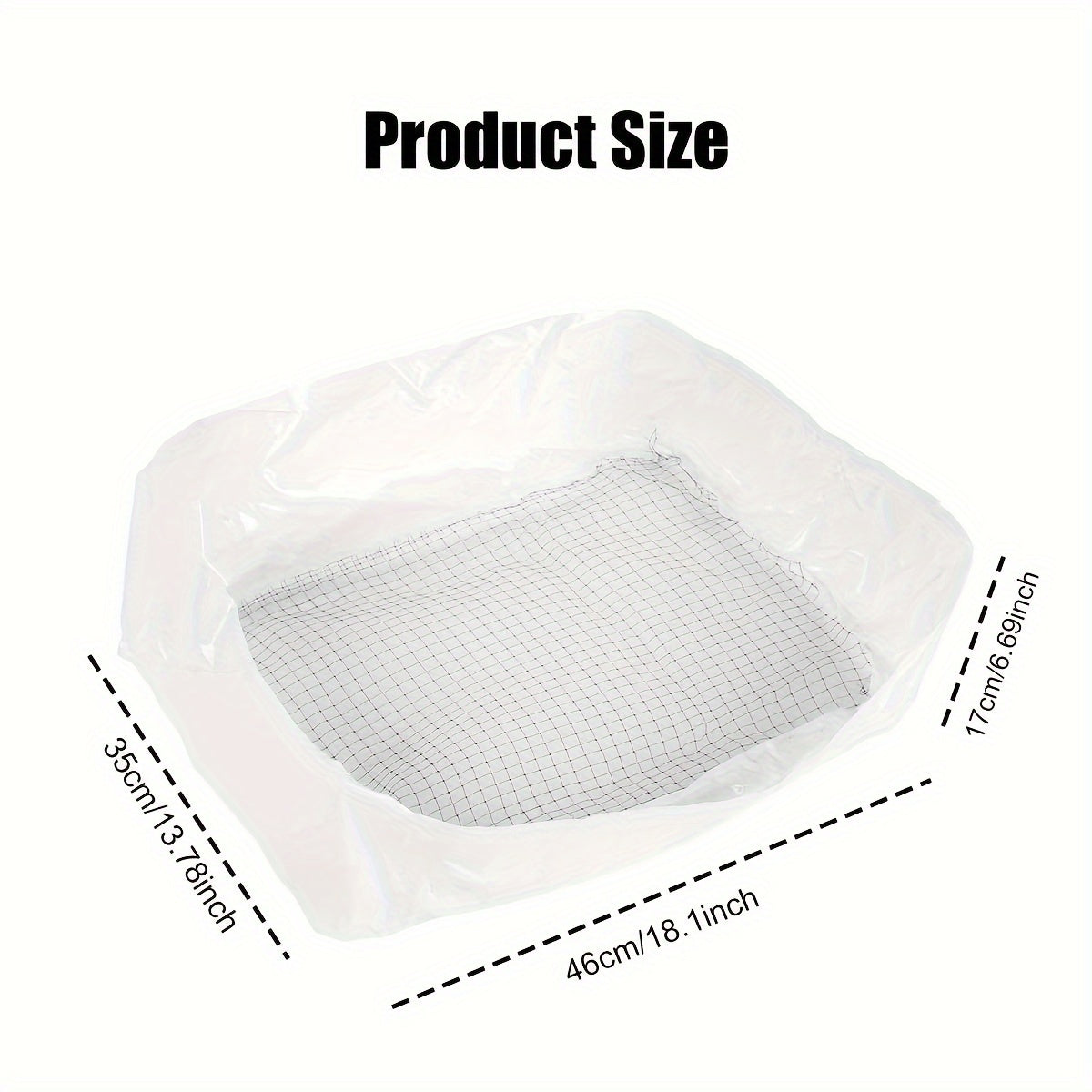 Cat Litter Filter Bags 10-Pack – Reusable Washable Mesh Sifting Bags for Litter Box, Quick-Clean Cat Litter Strainer Net