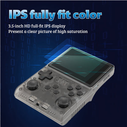 R40S PRO Handheld Retro Game Console 256GB, 3.5 Inch IPS Screen Portable Emulator with Linux System