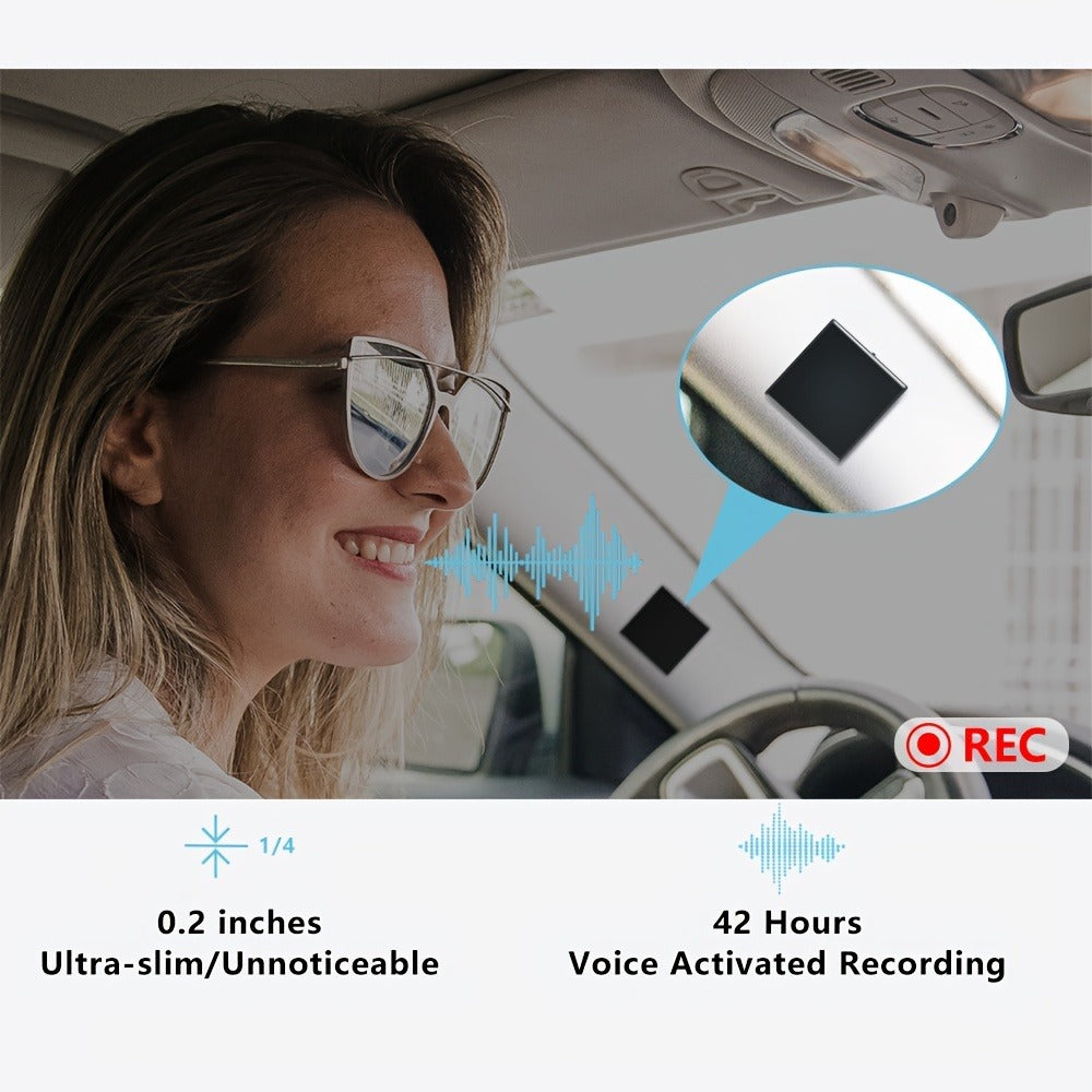 Voice Activated Recorder with AI Noise Reduction, 3072Kbps HD Audio Quality, 64GB Storage Up to 4000 Hours