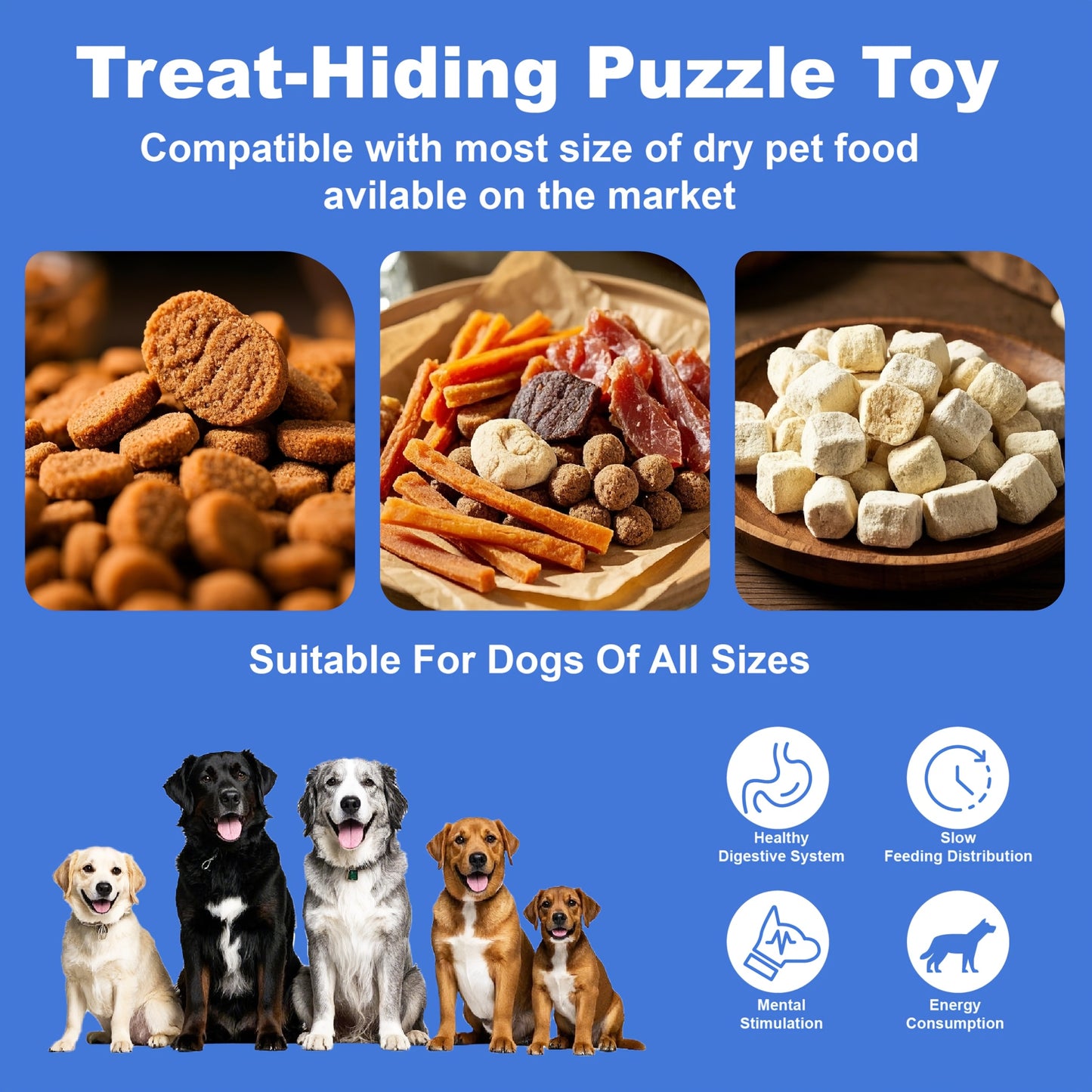 Snuffle Ball Dog Toy – Interactive Foraging Treat Dispenser & Slow Feeder Puzzle Toy for Small Medium Large Dogs