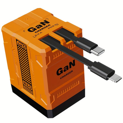 GaN Wall Charger 120W Fast with Retractable Built-In Cable & Foldable Plug for an Everyday Personal Care Routine