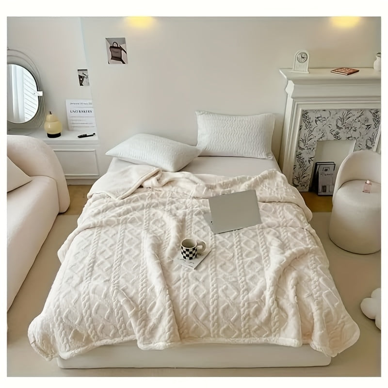 Taffeta Blanket Double-Sided, Silky All-Season Sleep Blanket for Bed & Air Conditioning, 5 Colors