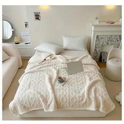 Taffeta Blanket Double-Sided, Silky All-Season Sleep Blanket for Bed & Air Conditioning, 5 Colors