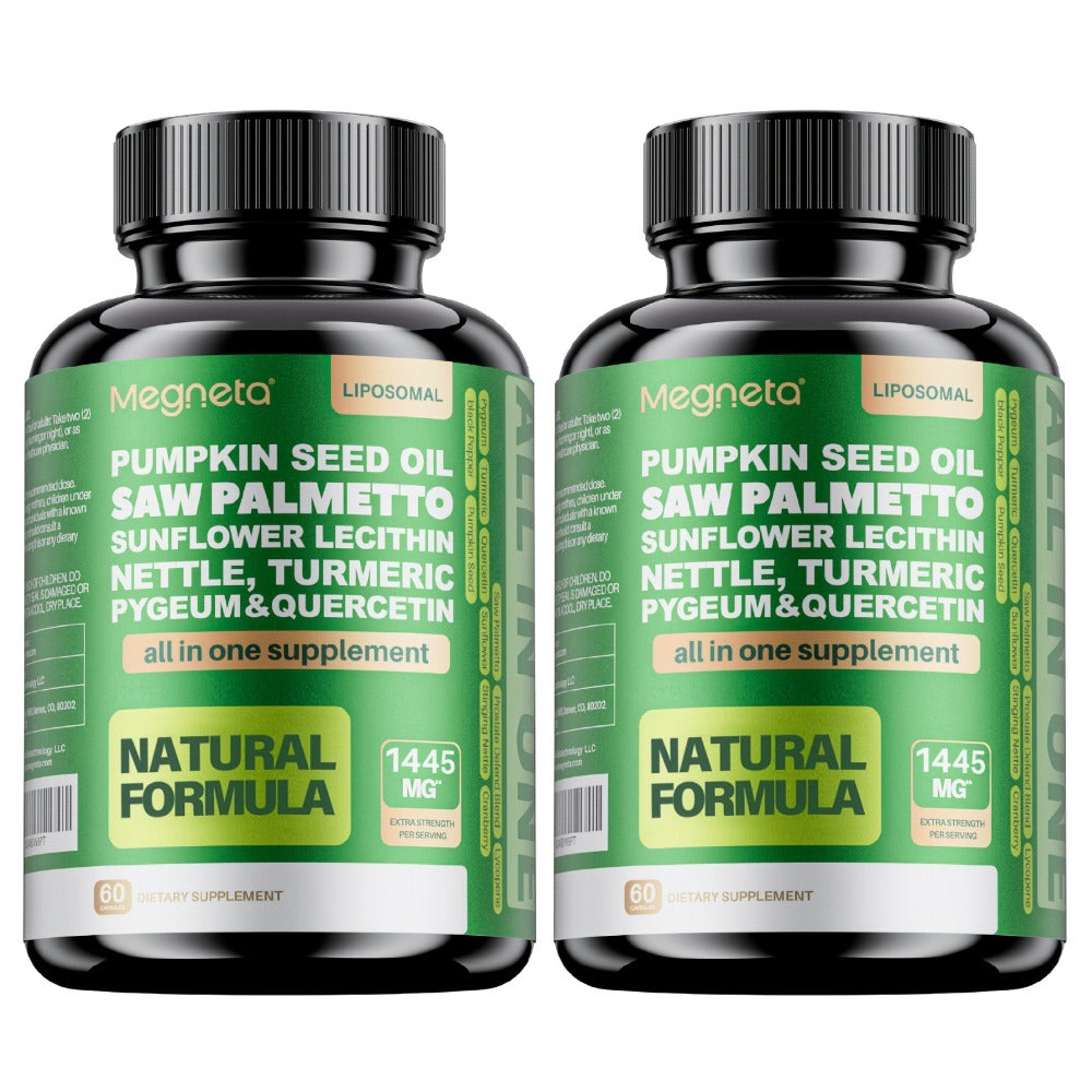Prostate Support Supplement for Men, Saw Palmetto 33060mg with Pumpkin Seed, Pygeum, Turmeric, Quercetin & Sunflower Lecithin