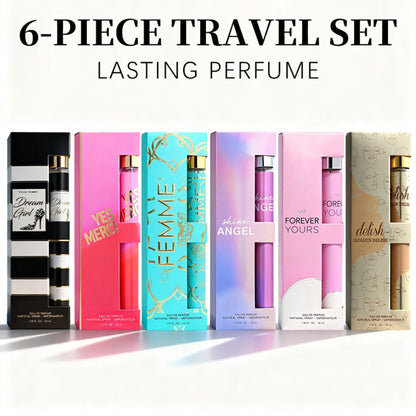 Women's Perfume Set Travel Size - 6 Piece Eau de Parfum Collection, Designer Fragrance Sampler Gift Set for Her