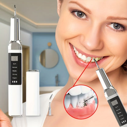 Electric Teeth Cleaner Kit with 2 LED Lights & Mirror, 5 Adjustable Modes, 2 Replaceable Heads