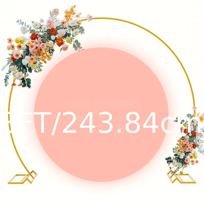 Metal Round Wedding Arch Backdrop Stand - Circular Balloon Arch Kit for Wedding, Birthday Party