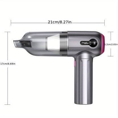 15, 000Pa Cordless Handheld Vacuum Cleaner with Brushless Motor, Clear Dust Cup, Blower and Pump Heads