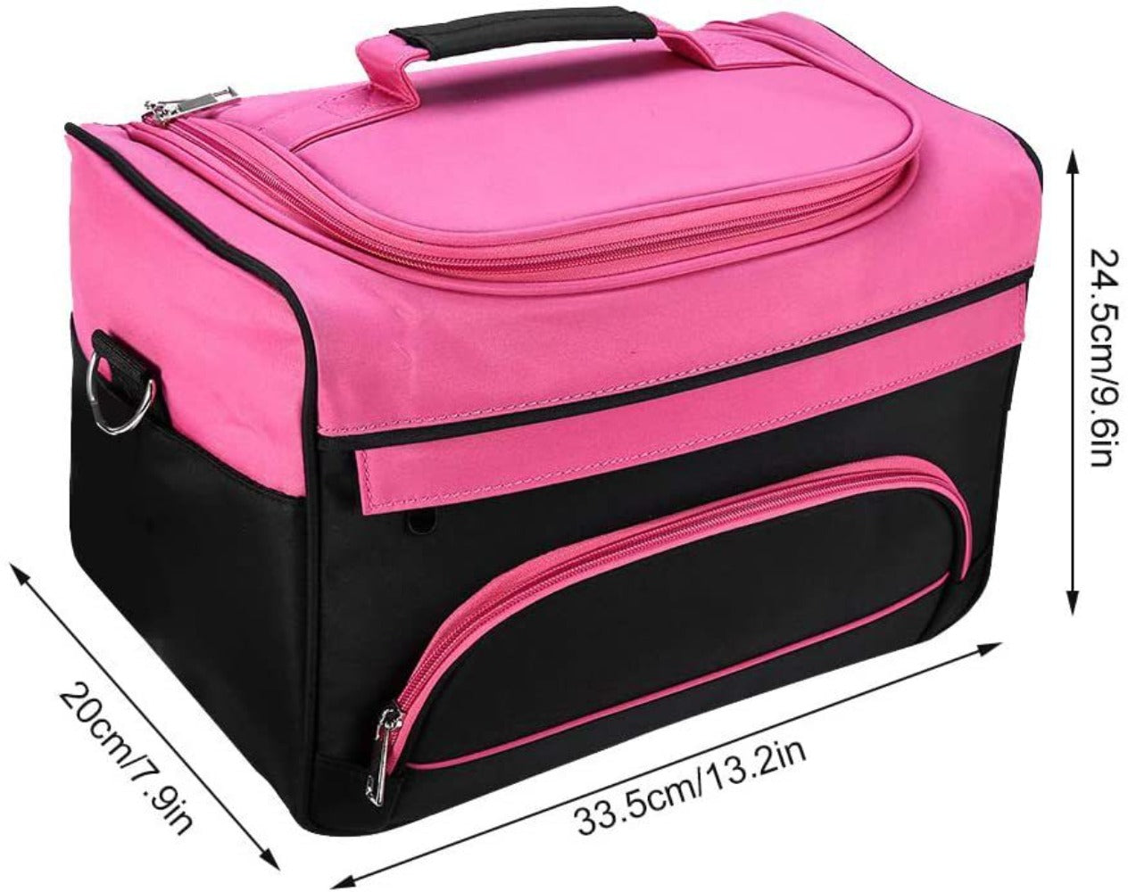 Hairdresser Tool Bag Multi-Functional Salon Styling Organizer with Adjustable Strap Large Capacity Hair Makeup Artist Case for Professionals