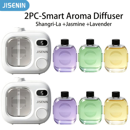 Essential Oil Diffuser Waterless Hanging Diffuser 5 Spray Modes 500mAh Rechargeable for Home Cooking, Dining and Outdoor Meals
