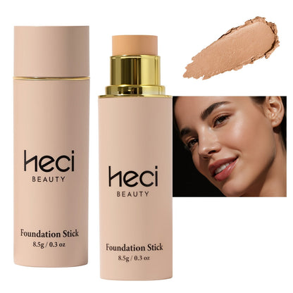 CC Cream Foundation Stick 2-Pack – Full Coverage Concealer, Waterproof Long-Lasting Natural Matte Finish, Lightweight Moisturizing Formula
