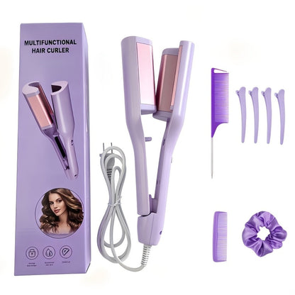 32mm Curling Iron 30-Second Rapid Heat – Adjustable Temperature U-Shaped & M-Shaped Long-Lasting Curls Salon-Smooth Frizz-Free Hair Styling