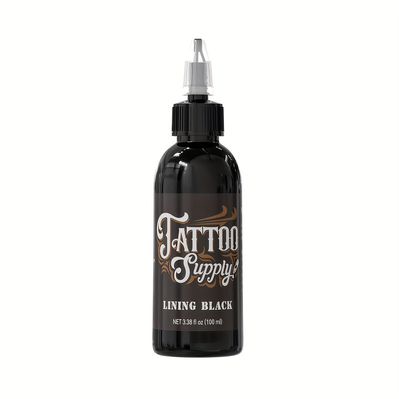 Tattoo Ink Neebol Lining and Shading Black Bottle Options in 100ml or 250ml with Four with Item-Specific Color, Capacity and Bottle Choices