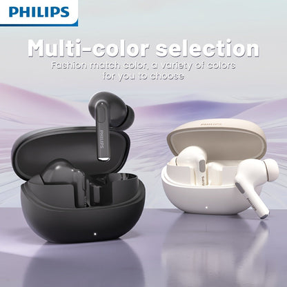 True Wireless Earbuds Philips In-Ear Stem Set with 18-Hour Listed Battery Life, Smart Tap Controls and Two Colors