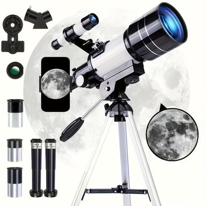 F30070 Refractor Telescope Kit with 13.6-Inch Tube, 20.9-Inch Tripod and Phone Adapter Pictured