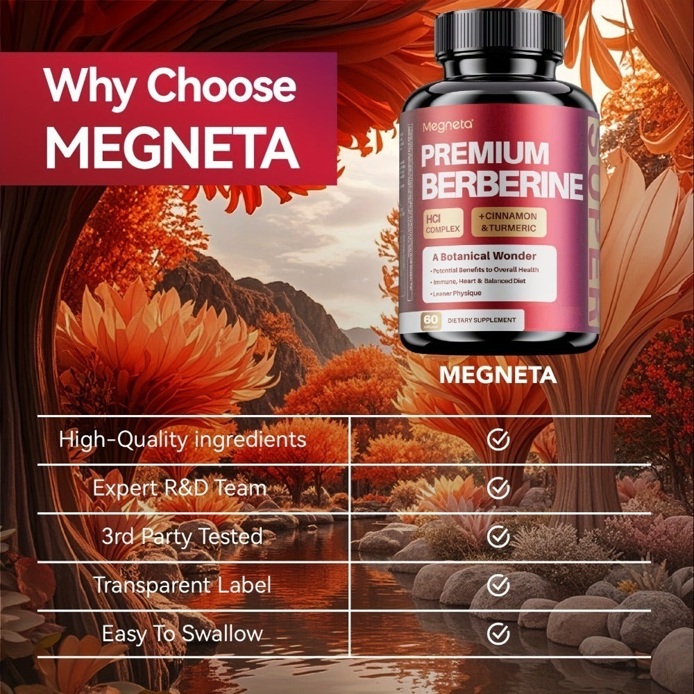 Thermogenic Fat Burner Capsules with Berberine, White Kidney Bean, Safflower Oil & Acetyl-L-Carnitine