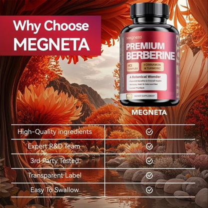 Thermogenic Fat Burner Capsules with Berberine, White Kidney Bean, Safflower Oil & Acetyl-L-Carnitine
