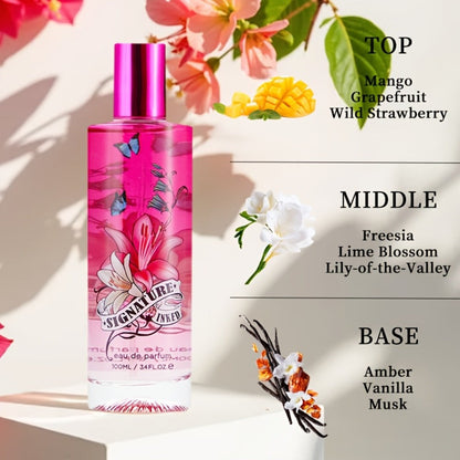 Perfume for Women in 3.4 oz Pink Spray with Mango, Grapefruit and Wild Strawberry Profile, 1 or 2 Pack