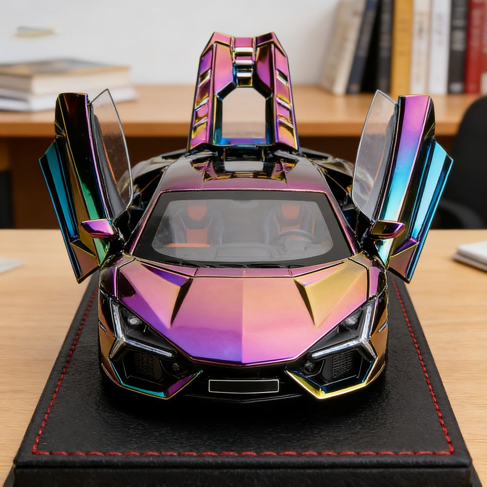1:24 Scale Die-Cast Sports Car Model Collectible - Zinc Alloy Static Ornament with Realistic Details