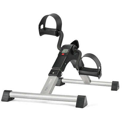 Portable Elliptical Trainer Mini Exercise Bike Under Desk Pedal Exerciser LCD Display for Entryways, Bedrooms and Living Spaces
