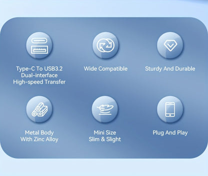 USB Flash Drive EAGET Dual-Ended Type-C to USB 3.2 Memory Stick with 32GB, 64GB or 128GB Capacity