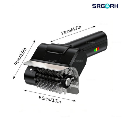 Electric BBQ Grill Brush Cordless Rechargeable Grill Cleaner with 800 RPM Rotating Head, 2000mAh Battery