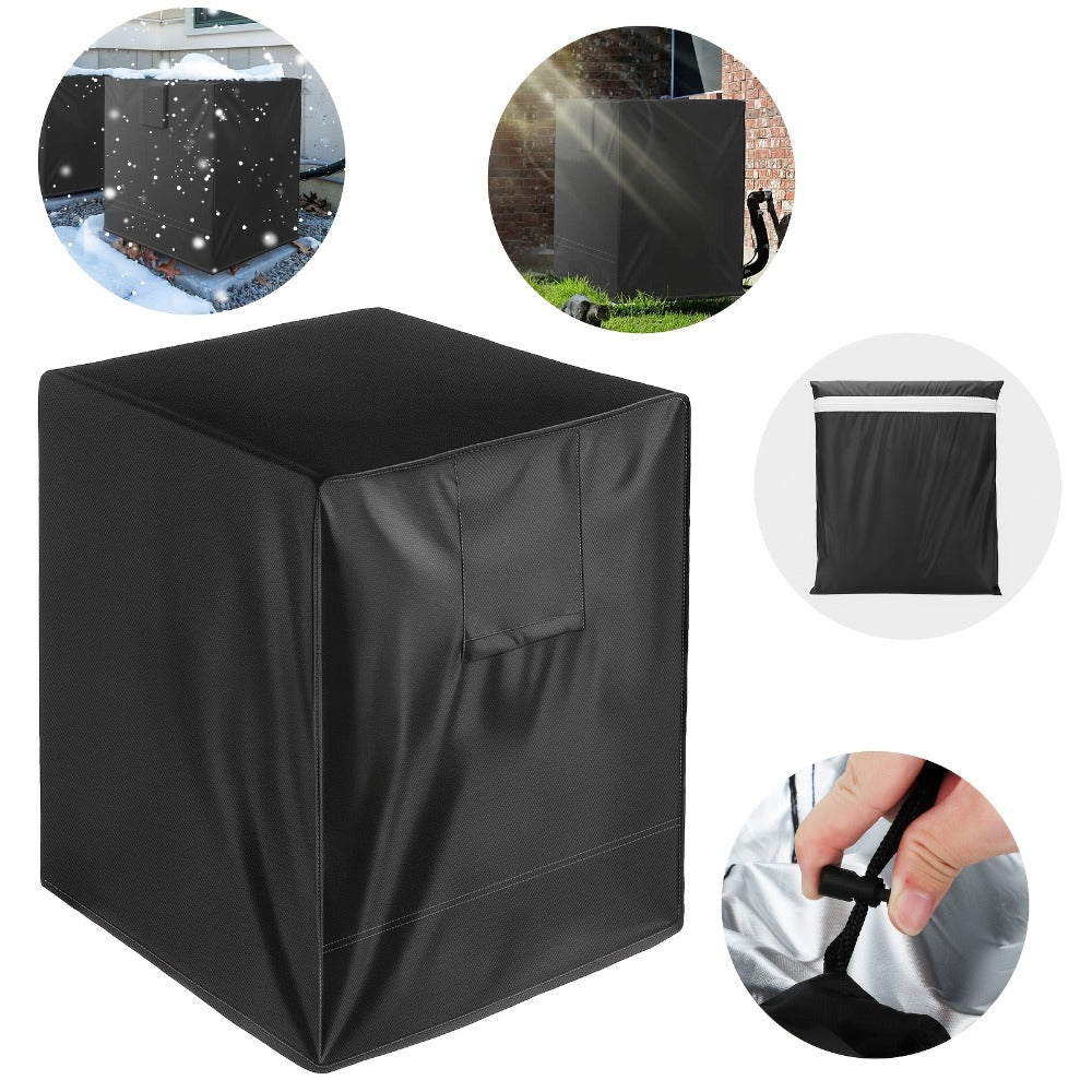 Outdoor AC Unit Cover 30x30x32 Inch Waterproof | Air Conditioner Protector with Drawstring Closure for Condenser & HVAC