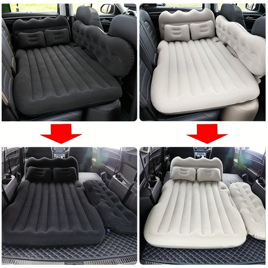 SUV Back-Seat Inflatable Mattress with Electric Pump, Storage Bag and Repair Kit in Four Colors
