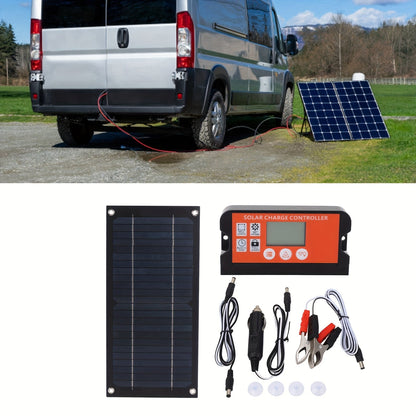 RV Solar Panel Kit 18V for Garden, Patio and Yard Use, with the Listed Configuration, for Everyday Use and Organized Storage