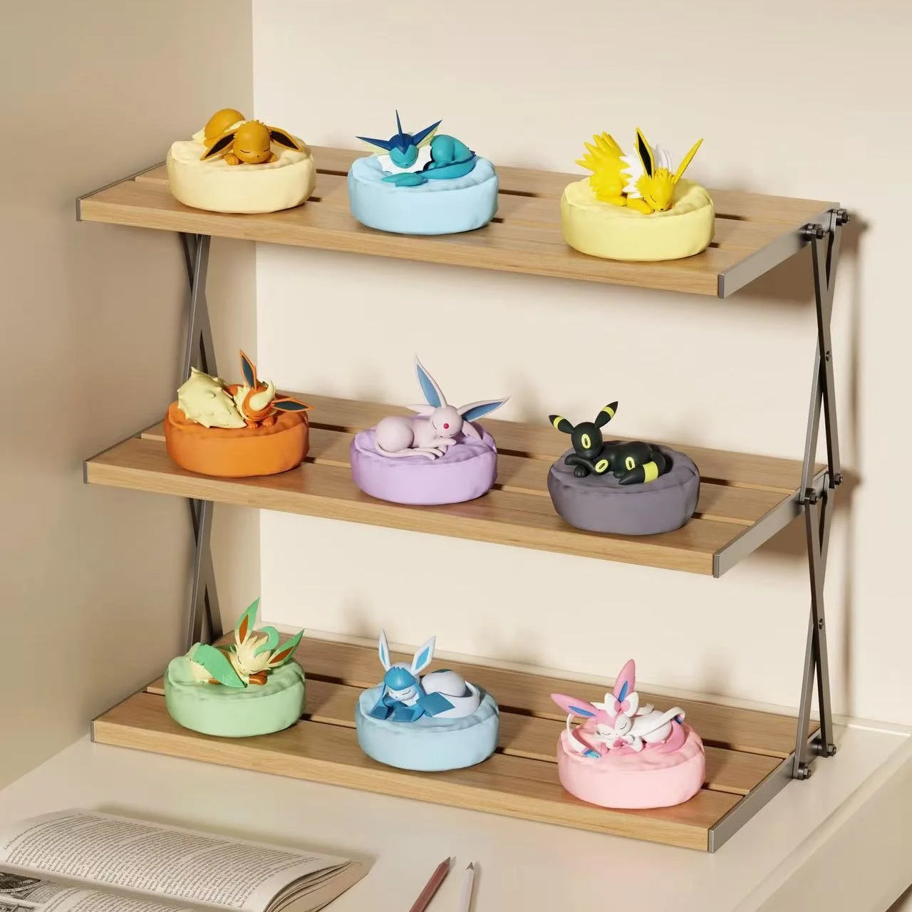 Eevee Eeveelutions Sleeping Pose Blind Box PVC Figure – All 9 Characters Vaporeon Jolteon Flareon Espeon Umbreon Leafeon Glaceon Sylveon