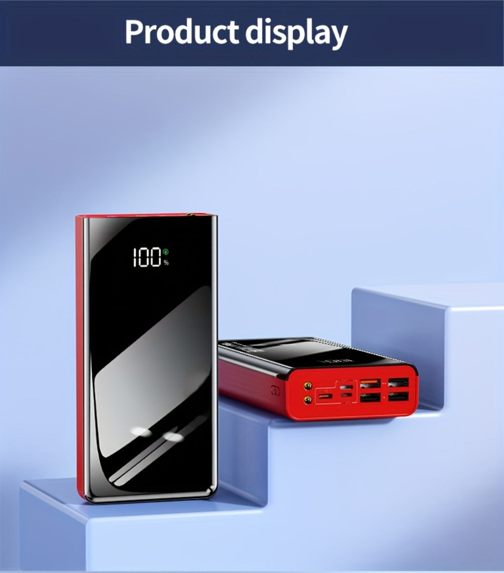 50000mAh High Power Bank Portable Charger LED Display USB-C Micro USB Fast Charging Multi-Port for an Everyday Personal Care Routine