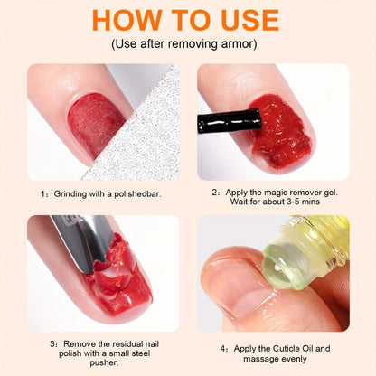 Cuticle Oil Set 6 Scents with Jojoba Oil Grape Seed Oil & Vitamin E – Paraben-Free Plant-Based Daily Nail Treatment for Dry Damaged Broken