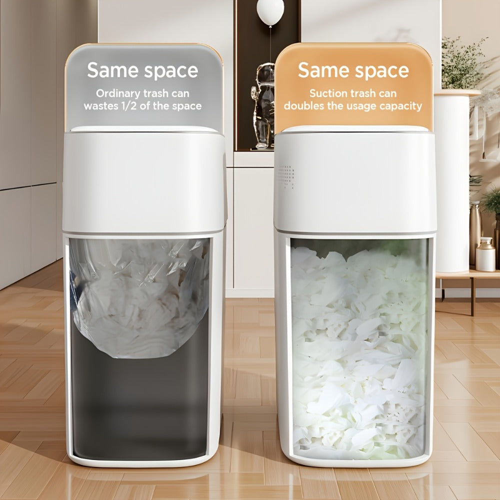 Touchless Trash Can 3.8 Gal 14L Infrared Motion Sensor, Auto-Open Lid, Wind Adsorption Auto-Expand Bag