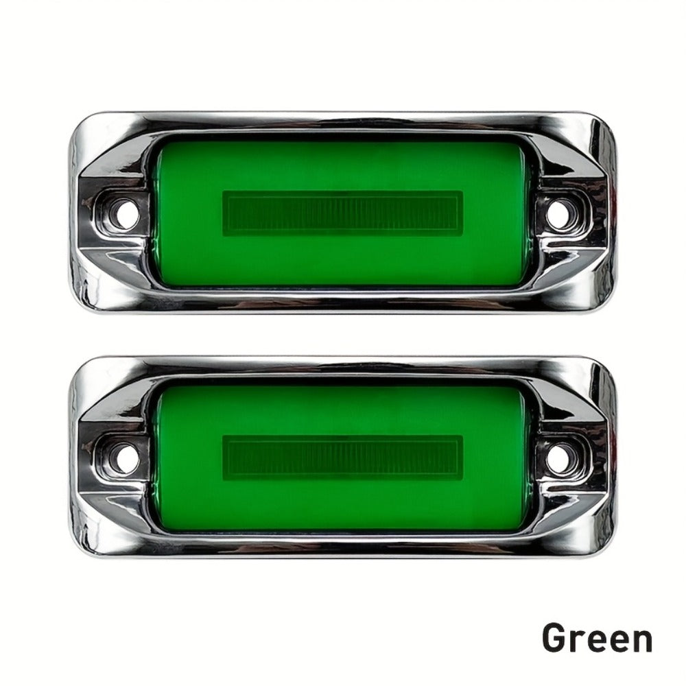 LED Car Side Marker Lights – Strobe Warning Flashing Signal Light for Truck Car Night Driving Safety, High/Low Brightness