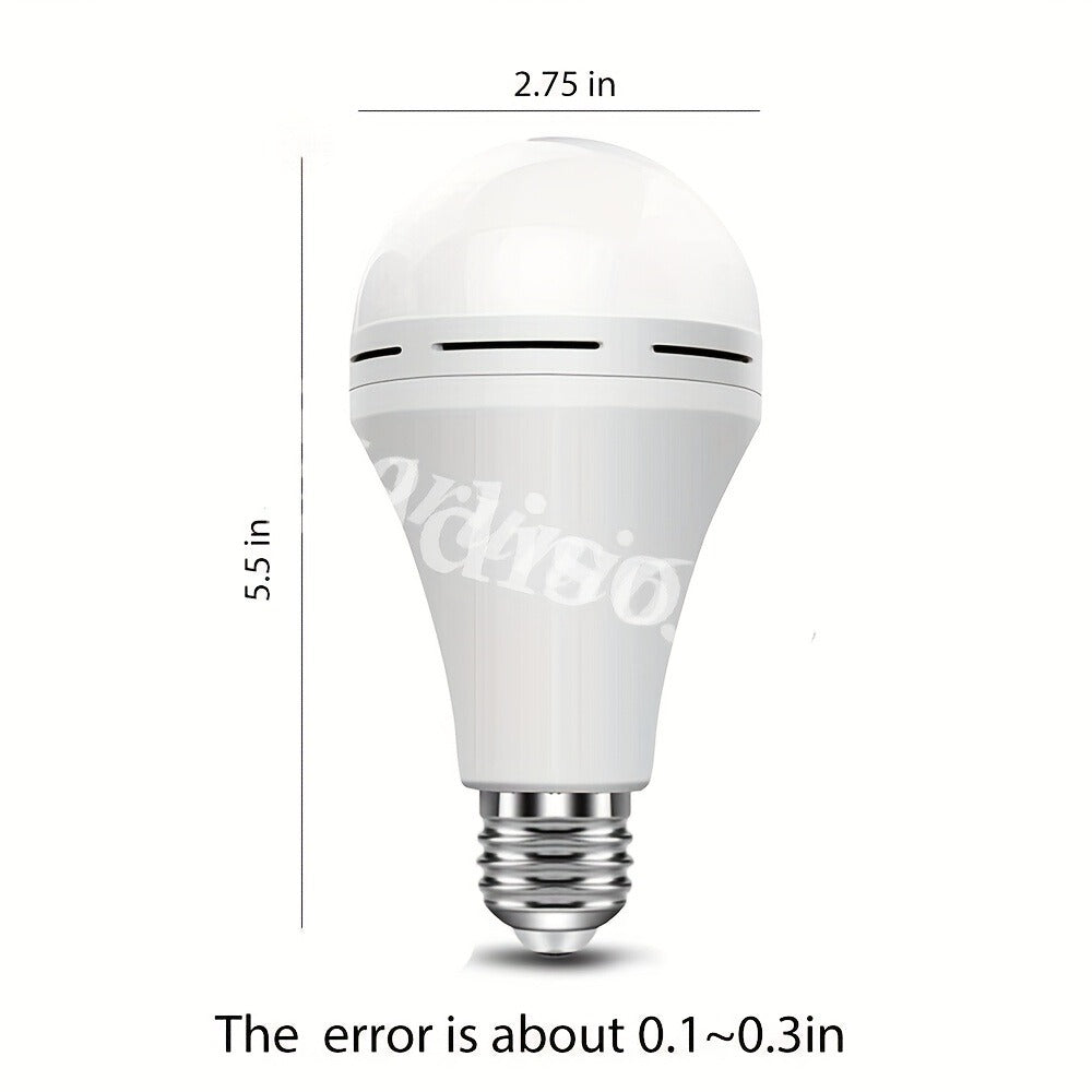 Emergency Light Bulb for Power Outages, Self-Charging Battery Backup LED Bulb 1200mAh 60 Watt Equivalent