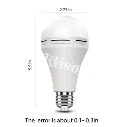 Emergency Light Bulb for Power Outages, Self-Charging Battery Backup LED Bulb 1200mAh 60 Watt Equivalent