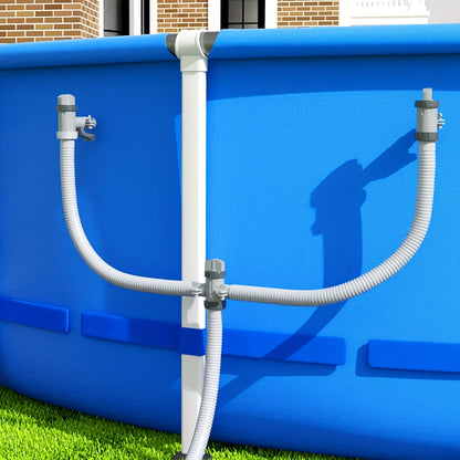 Pool Plunger Valve with Holder for Garden, Patio and Yard Use, with the Listed Configuration