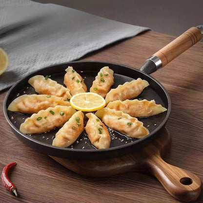 Cast Iron Skillet Non-stick Flat Pan 8.27/9.45/10.63 Inch for Pancakes Eggs & Crepes for Home Cooking, Dining and Outdoor Meals